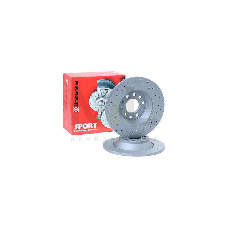 ZIMMERMANN SPORT COAT Z 100.3320.52 Brake Disc for AUDI A6 Perforated, Solid, Coated - 1 piece