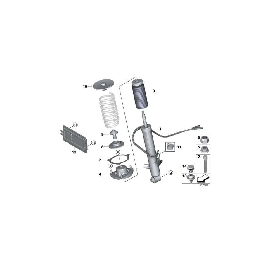 Genuine BMW 37146876452 F15 Accelerating Sensor (Inc. X5)