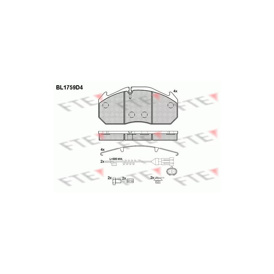 FTE Bl1759D4 Brake Pad Set