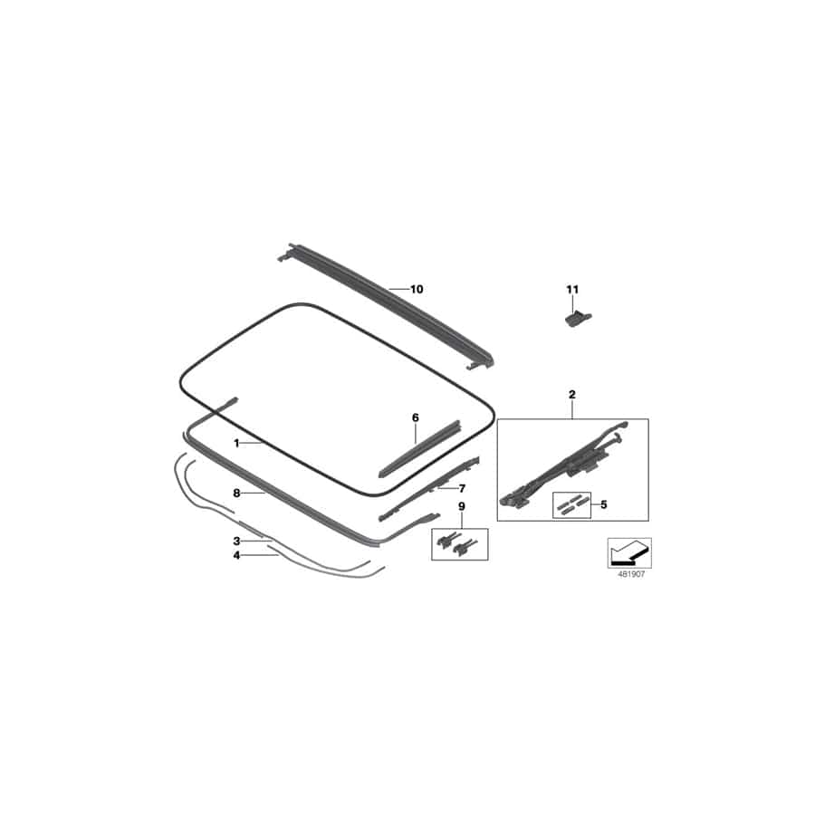 Genuine BMW 54107391880 G31 G32 Rubber Boot (Inc. 520d, 630i & 630dX)