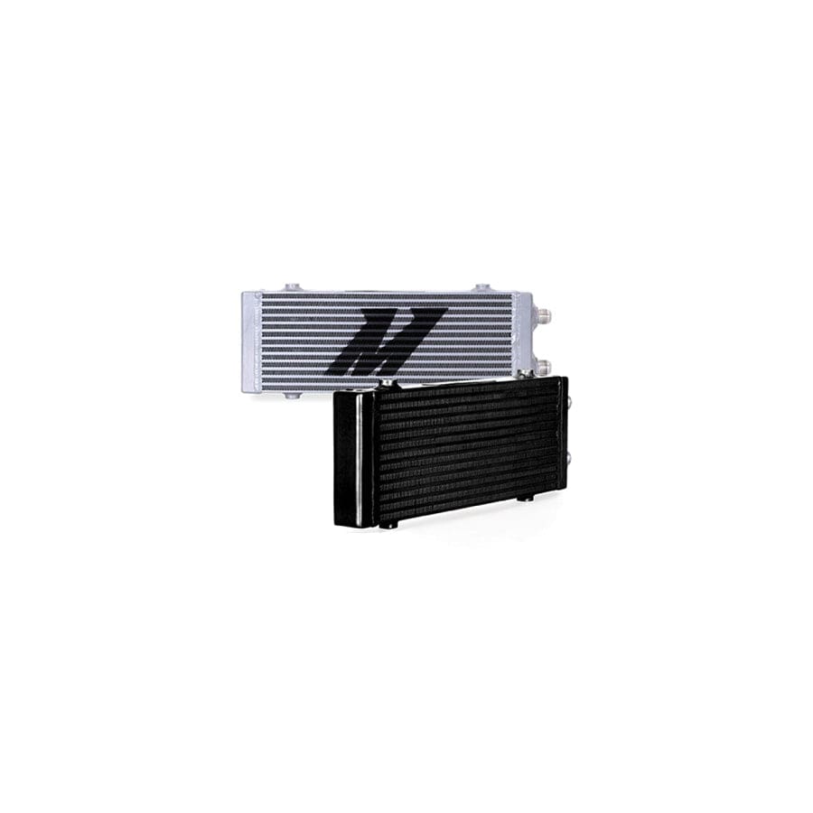 Mishimoto MMOC-DP-MBK Universal Medium Bar and Plate Dual Pass Black Oil Cooler