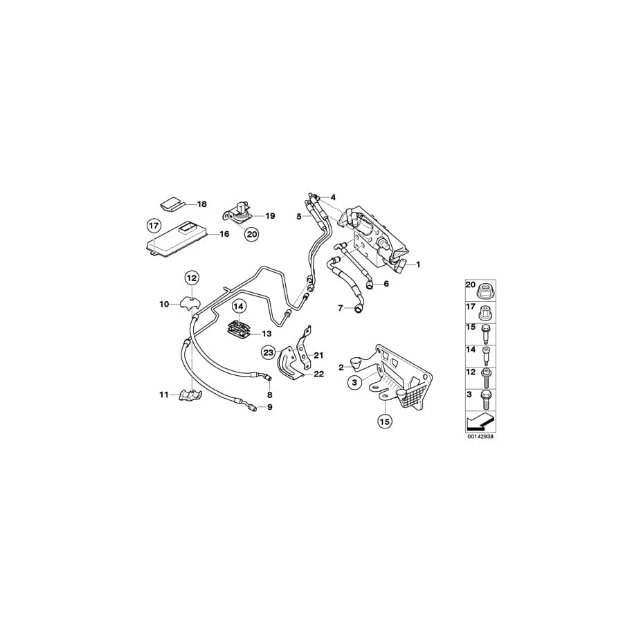 Genuine BMW 11617799154 E65 E66 Holder (Inc. 730d & 730Ld)