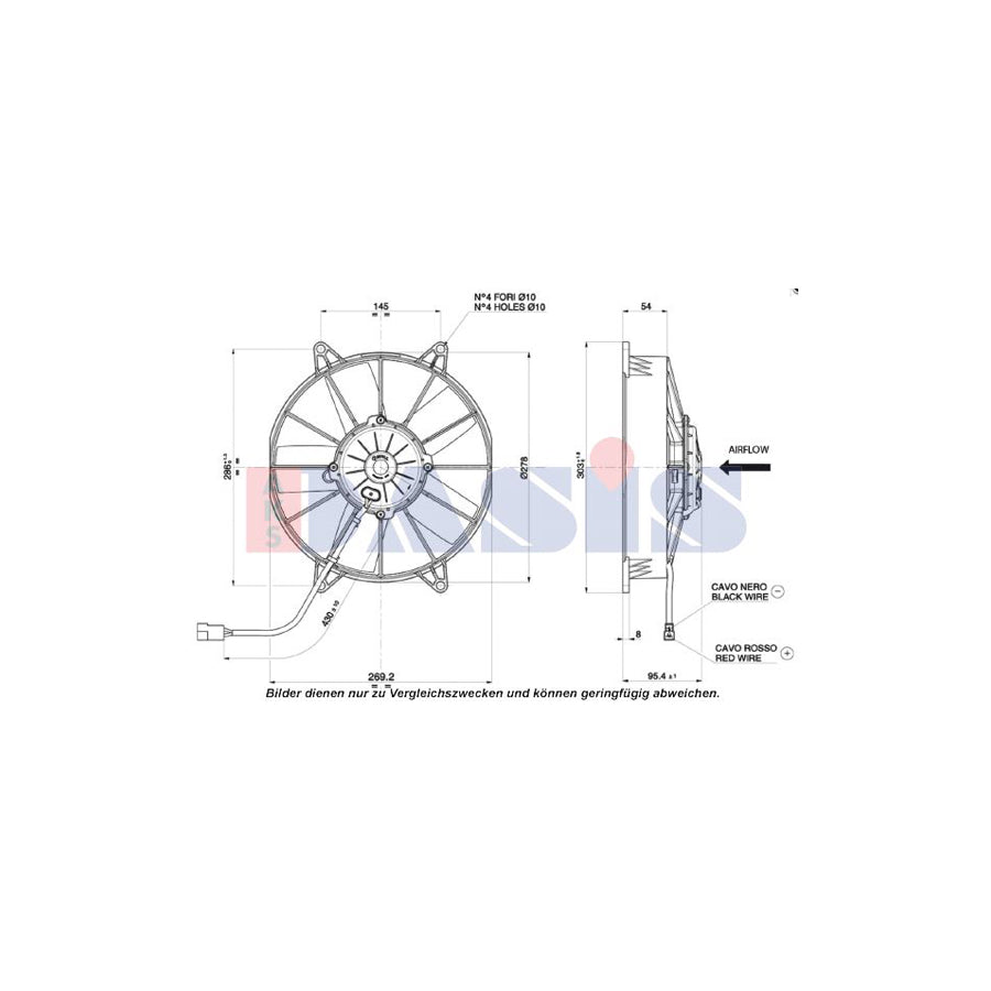 AKS Dasis 870071N Fan, A / C Condenser