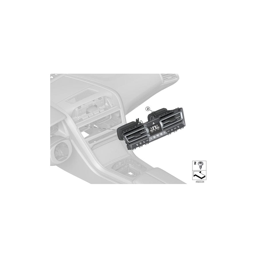 Genuine BMW 64119458556 G16 F93 G14 Automatic Air Conditioning Control (Inc. 840i, M8 & 840dX)