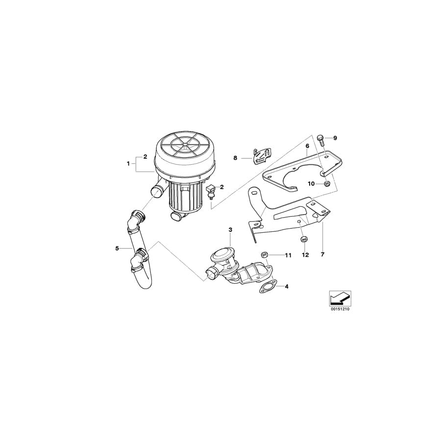 Genuine BMW 11723413069 E83 E83 Bracket (Inc. X3 2.0i)