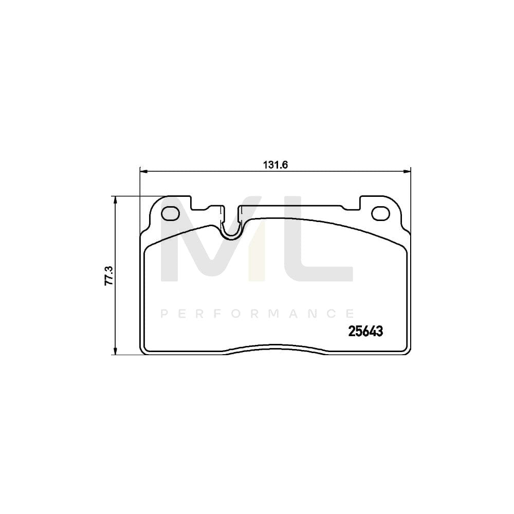 Hella 8DB 355 020-241 Brake Pad Set For Audi Q5 (8Rb) Prepared For Wear Indicator | ML Performance Car Parts