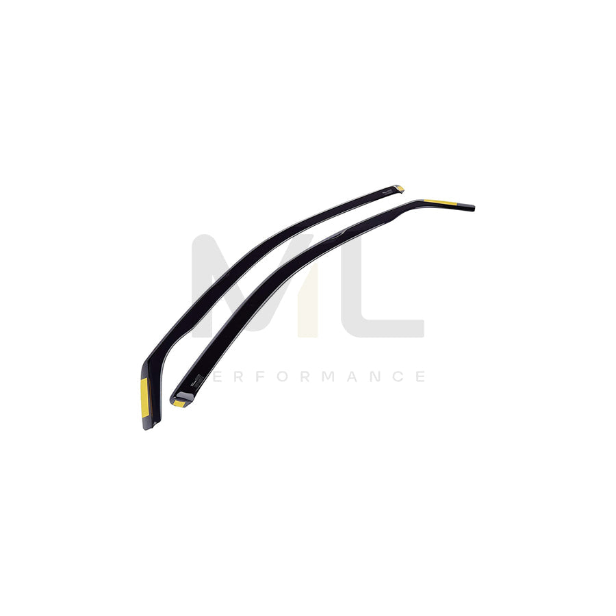 HEKO 24238 Wind deflectors for NISSAN X-Trail (T30) Arrow direction, Front, Vehicle Door, Smoke Grey