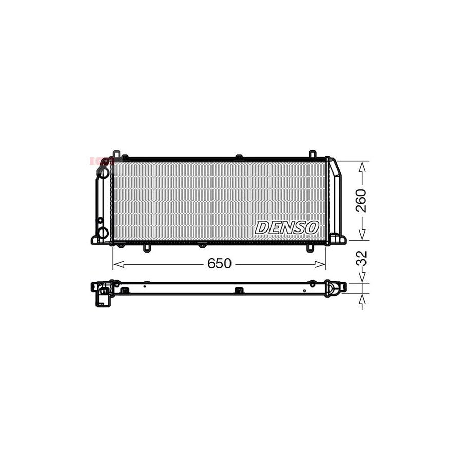 DENSO DRM02008 Engine Radiator for Audi 100