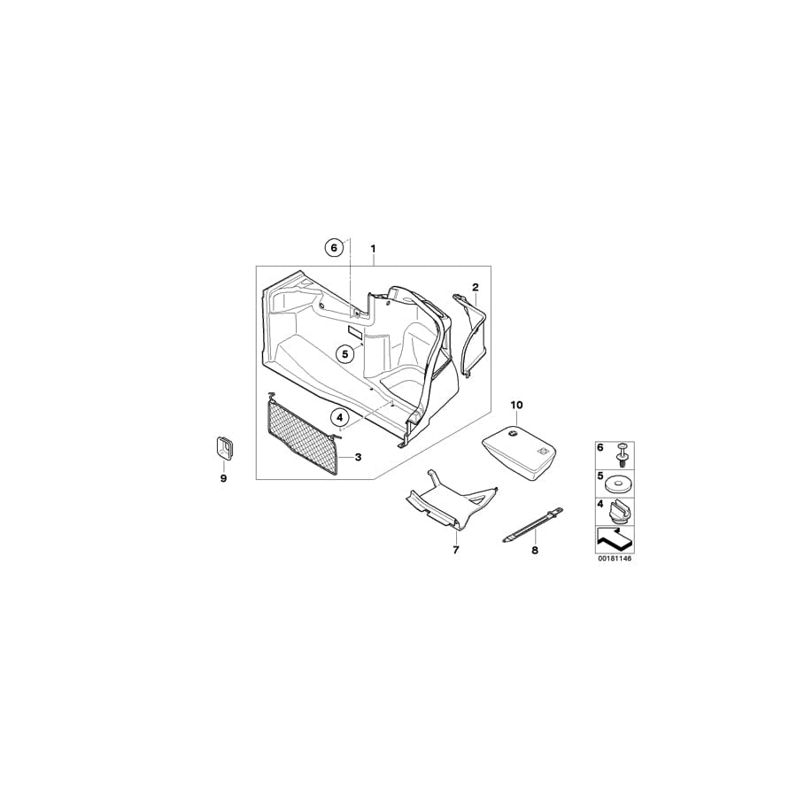 Genuine BMW 51479119839 E88 Rubber Band (Inc. 118d, 120i & 120d)