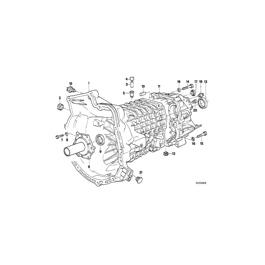 Genuine BMW 23111228075 E30 Roadster Transmission Cover (Inc. 325ix & Z1)