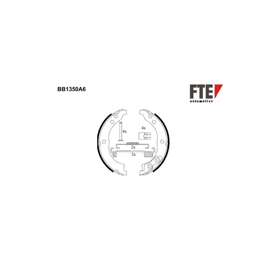 FTE 9100102 Handbrake Shoes
