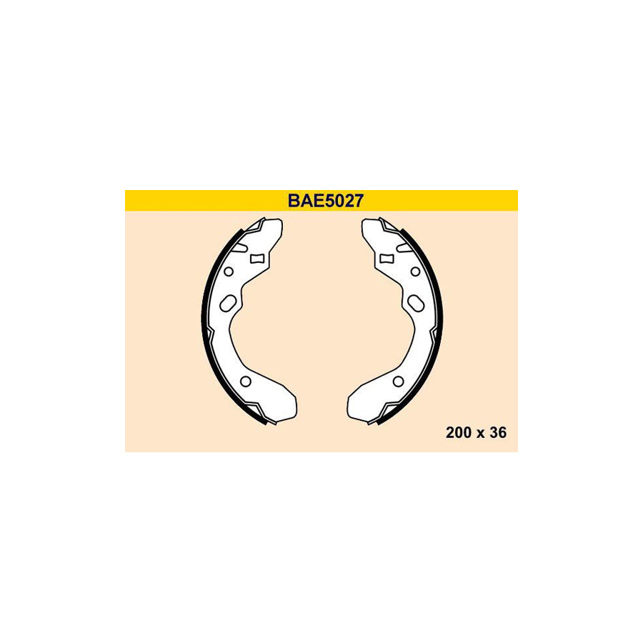 Barum Bae5027 Brake Shoe Set