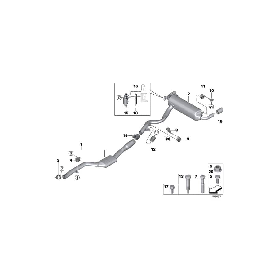 Genuine BMW 18309468590 G20 Vibration Absorber 40HZ (Inc. 330iX, 330i & 320i)