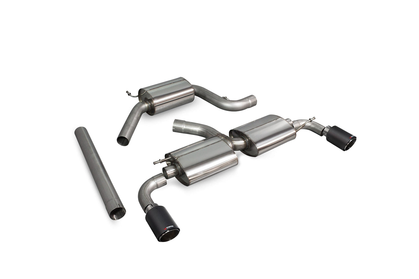 Scorpion SVW041CF VW Scirocco R Resonated Cat-Back System | ML Performance UK UK