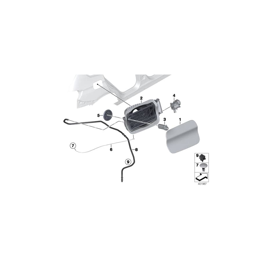 Genuine BMW 51177238086 F25 Cover Pot (Inc. X3 28dX)