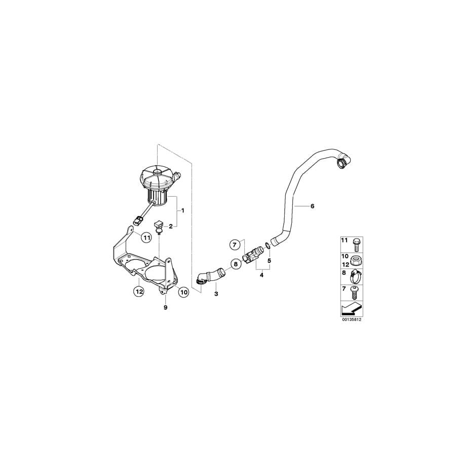 Genuine BMW 11727836645 E61 E60 E63 Hose Clamp (Inc. M5 & M6)