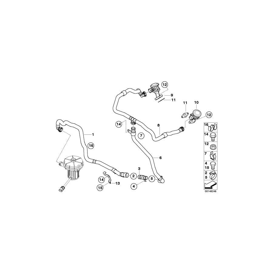 Genuine BMW 11727836131 E64 E61 E60 Adapter Lead (Inc. M5 & M6)