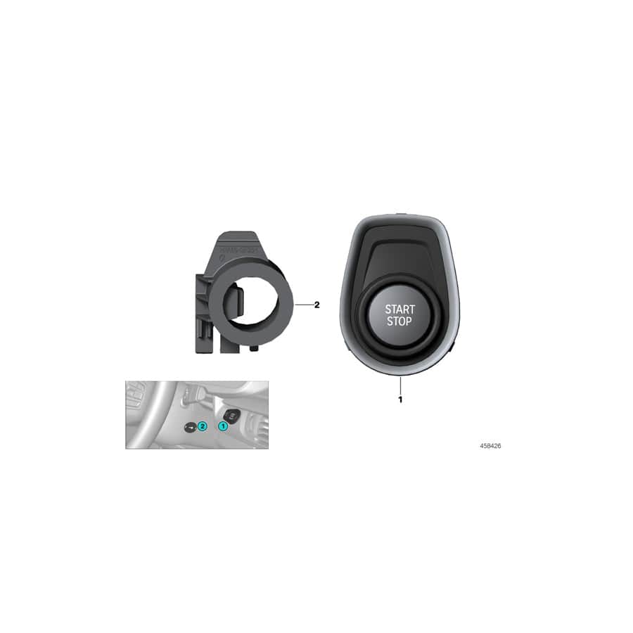Genuine BMW 61319355493 F30 Switch For Start/Stop (Inc. 330e)