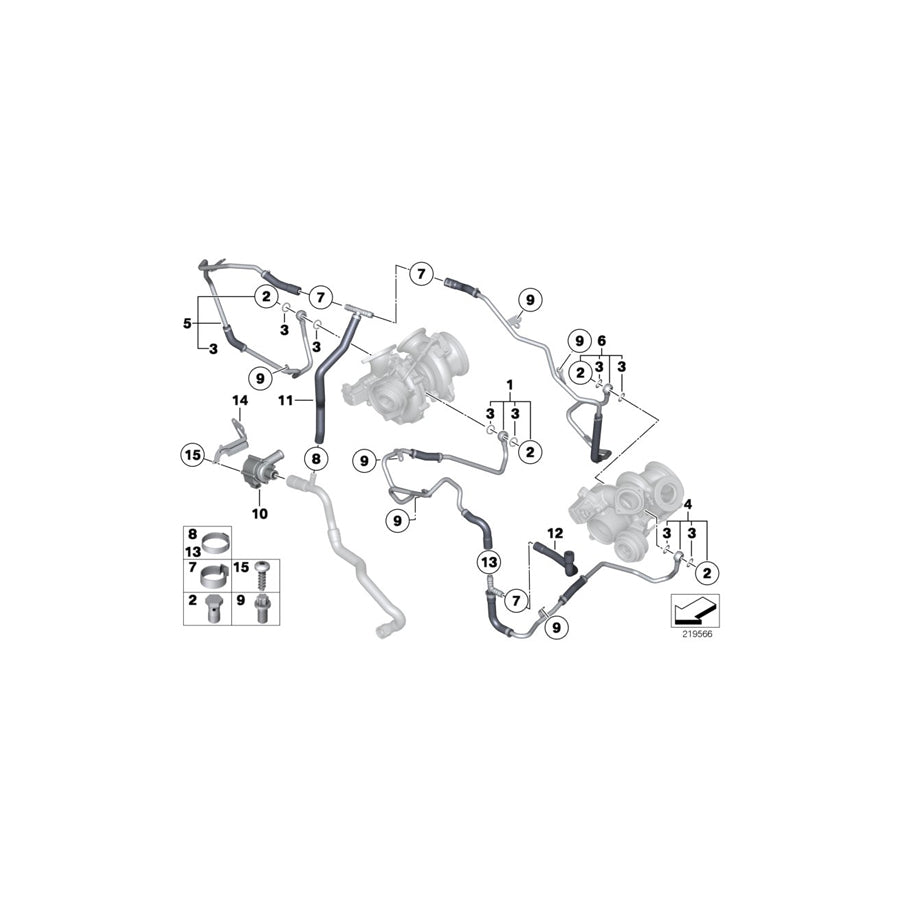 Genuine BMW 11517629914 F01 RR4 F03 Auxiliary Water Pump (Inc. Wraith, 760Li & 760i)