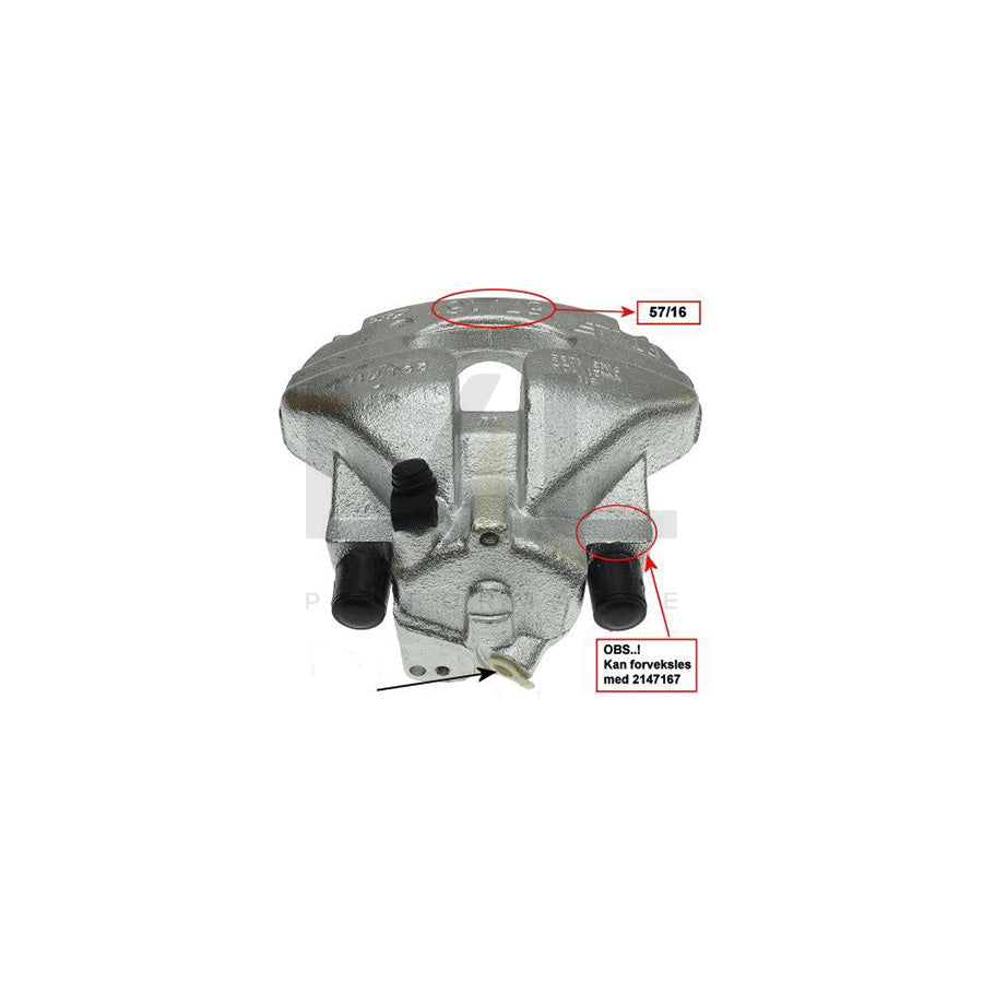 HELLA 8AC 355 391-531 Brake Caliper without holder | ML Performance Car Parts