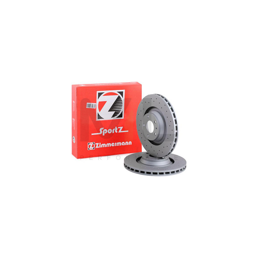 ZIMMERMANN SPORT COAT Z 100.3319.52 Brake Disc for AUDI A6 Externally Vented, Perforated, Coated, High-carbon - 1 piece