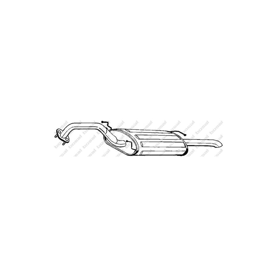 Bosal 165-199 Rear Silencer for Hyundai Sonata II (Y-2)