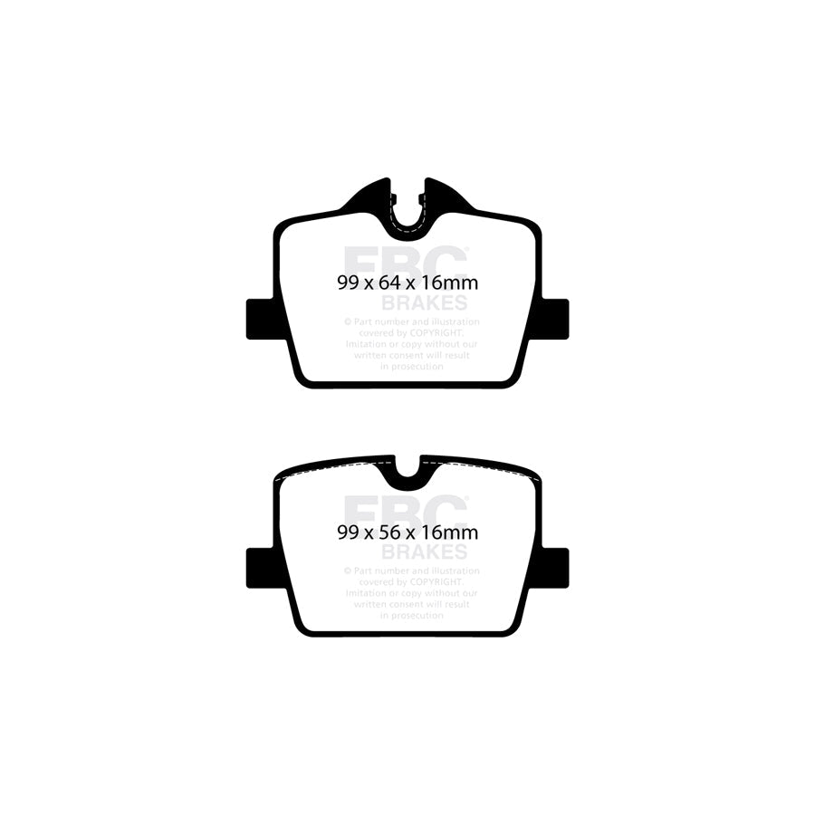 EBC DPX2405 BMW Toyota Ultimax Rear Brake Pads 2 | ML Performance UK Car Parts