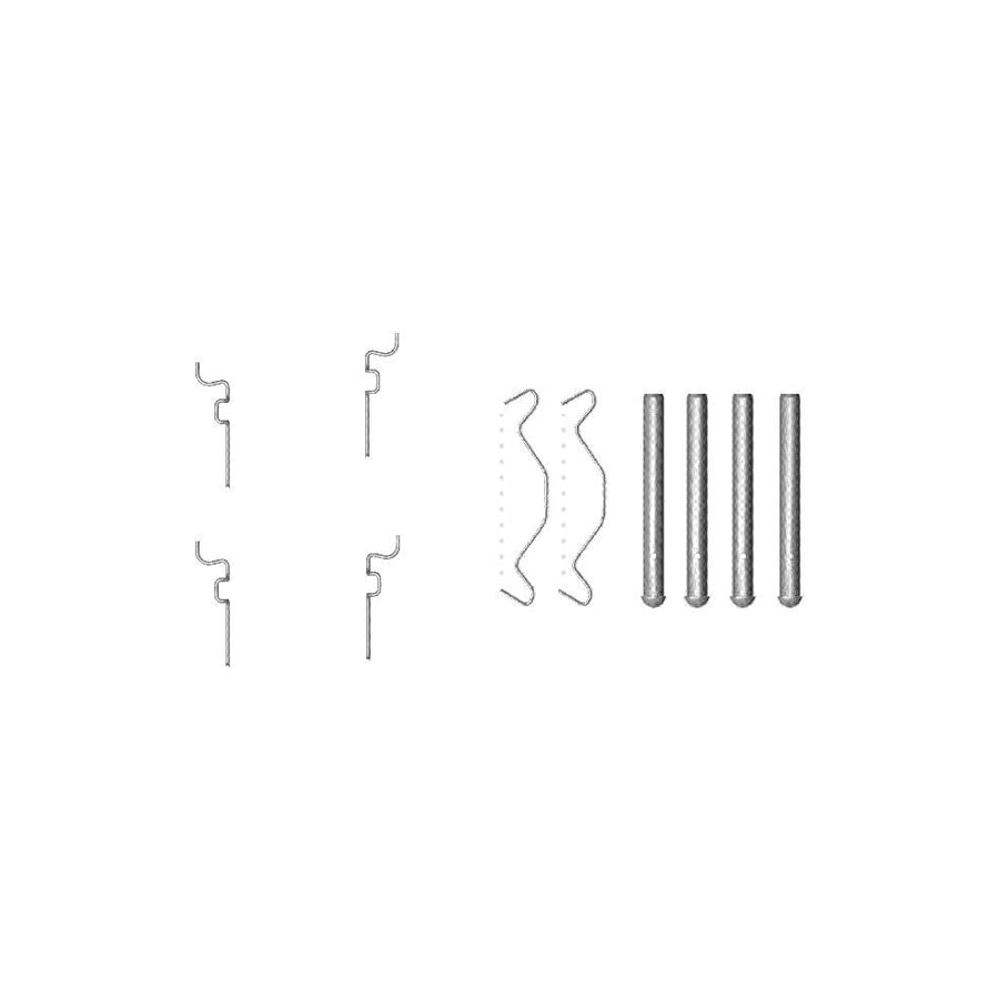 Hella 8DZ 355 203-221 Accessory Kit, Disc Brake Pads