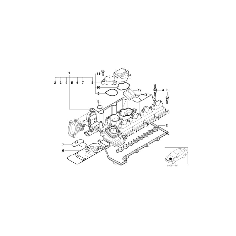 Genuine BMW 11122247686 E46 E39 Profile-Gasket (Inc. 318d, 320d & 520d)
