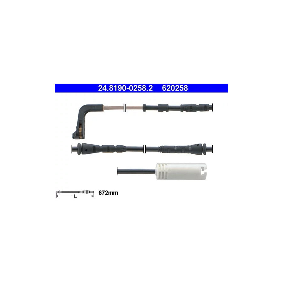 ATE 24.8190-0258.2 Brake Pad Wear Sensor for BMW 3 Series