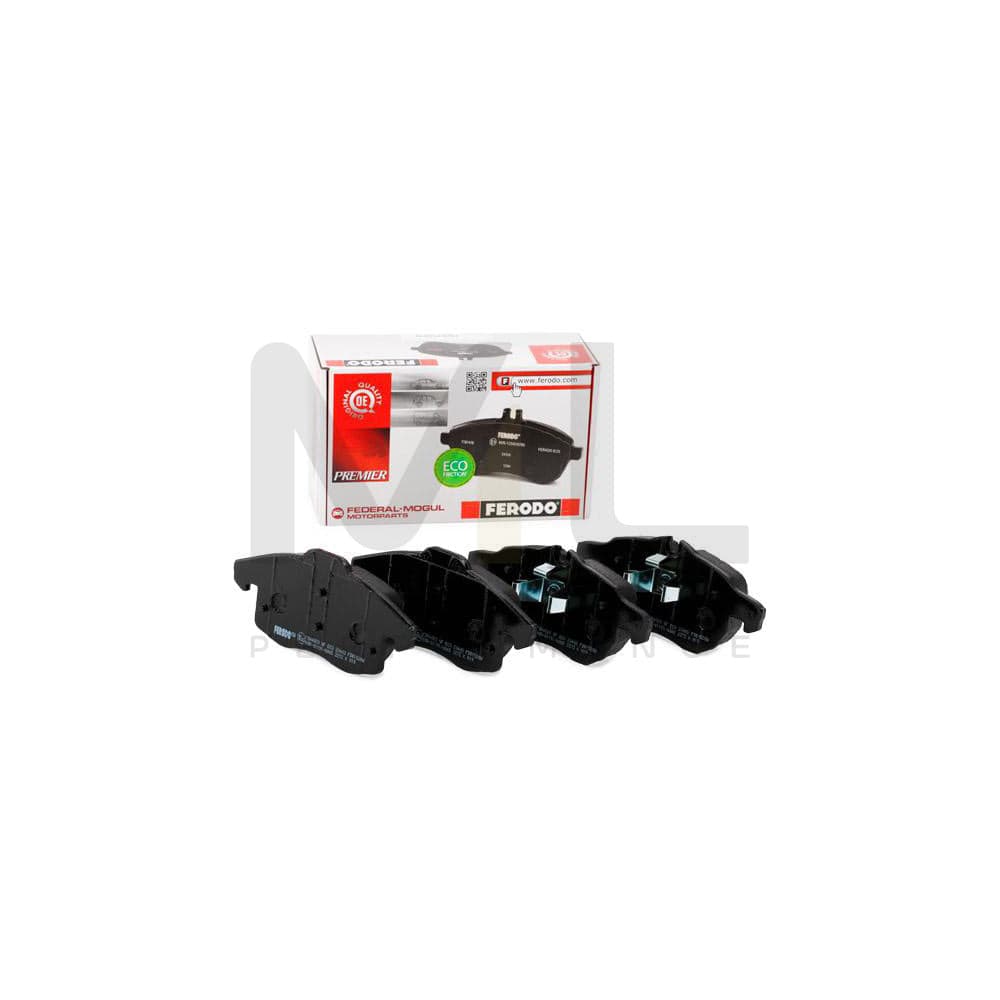 Ferodo FDB1520W Brake Pad Set Premier, Prepared for Wear Indicator, With Piston Clip
