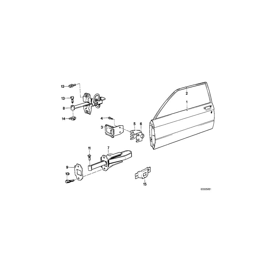 Genuine BMW 41511875653 E21 Hinge Left (Inc. 320, 318i & 323i)