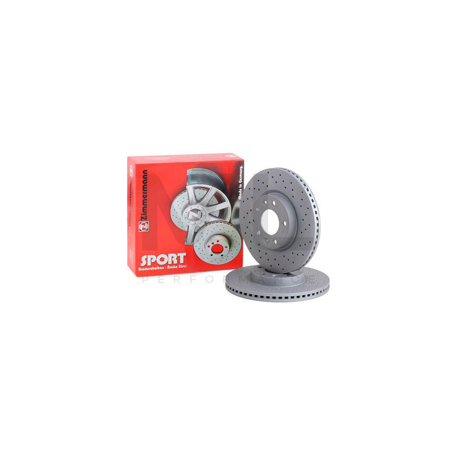 ZIMMERMANN SPORT COAT Z 370.3083.52 Brake Disc for MAZDA 6 Internally Vented, Perforated, Coated - 1 piece