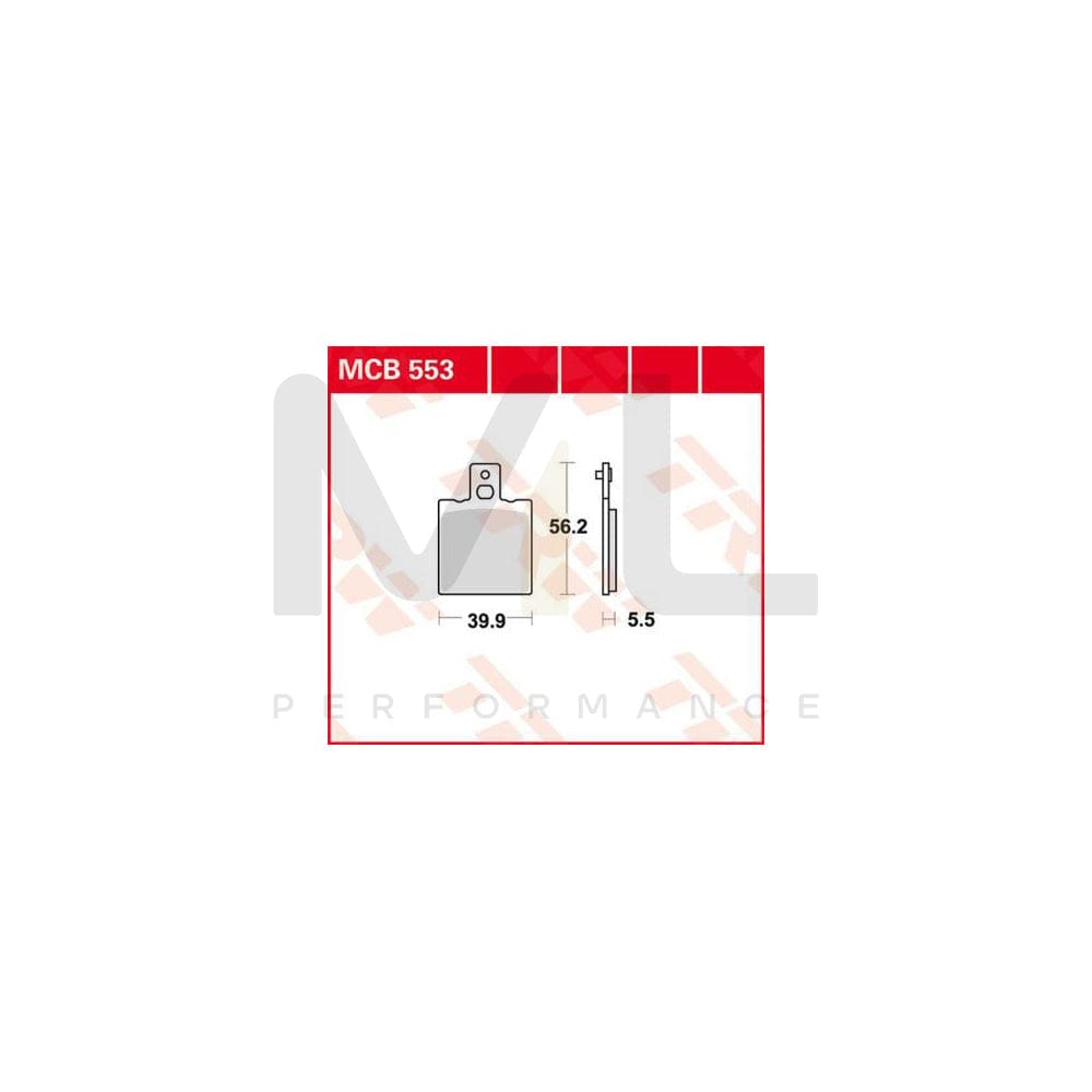 TRW Organic Allround Mcb553 Brake Pad Set