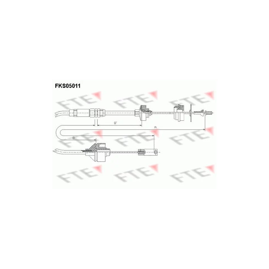 FTE Fks05011 Clutch Cable