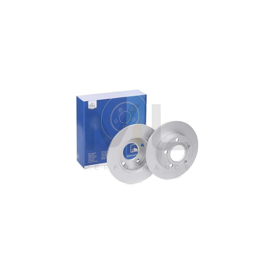 ATE 24.0110-0224.1 Brake Disc Solid, Coated - 1 piece