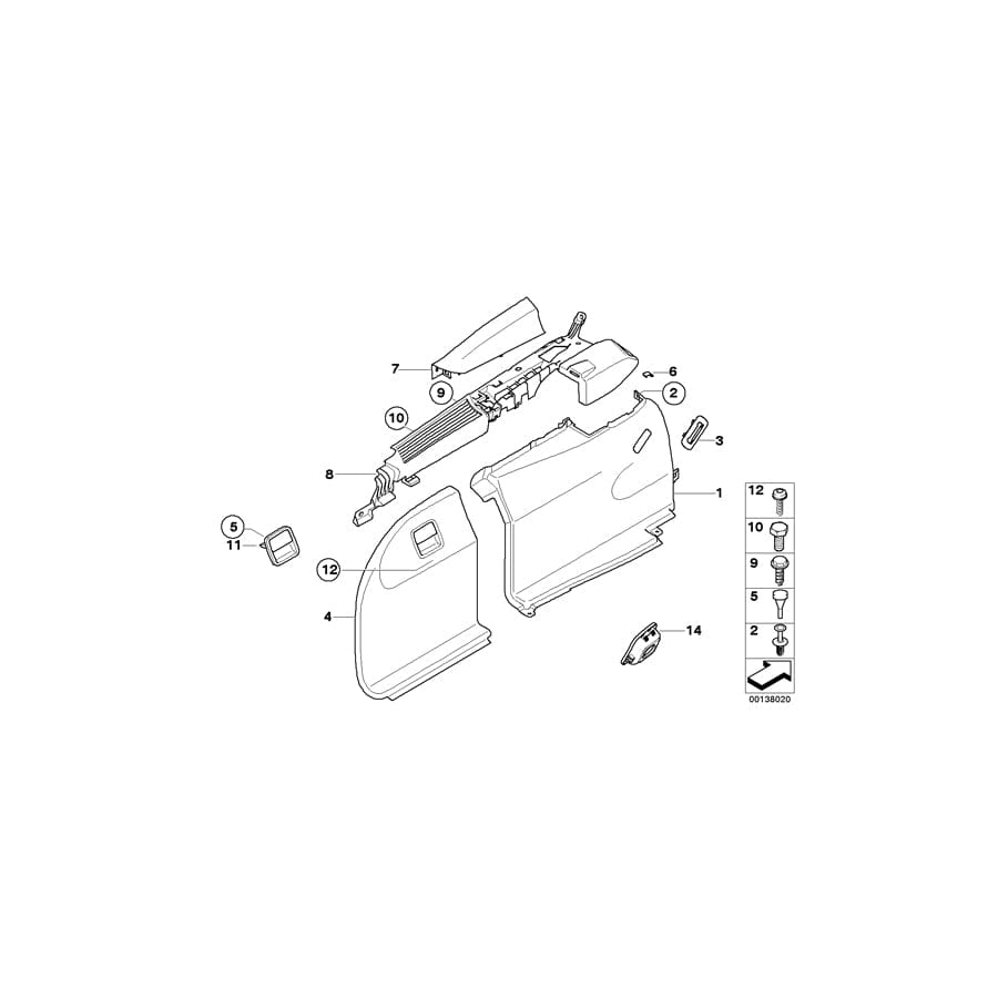 Genuine BMW 51476958157 E61 Socket Cover ANTHRAZIT (Inc. 530xd, 530xi & 525d)
