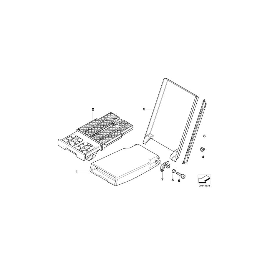 Genuine BMW 52207160053 E92 Cover GRAU (Inc. 325i, 335d & 323i)