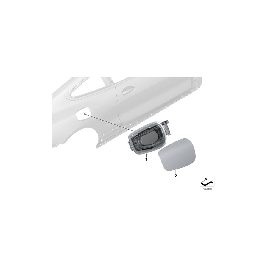 Genuine BMW 51177454290 F93 G16 Cover Pot (Inc. 840i, 840dX & 840iX)