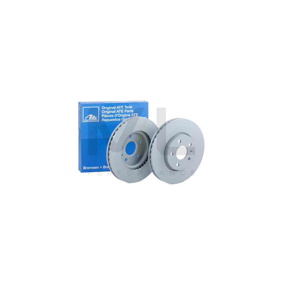 ATE 24.0130-0209.1 Brake Disc Vented, Coated, High-carbon, with bolts/screws - 1 piece