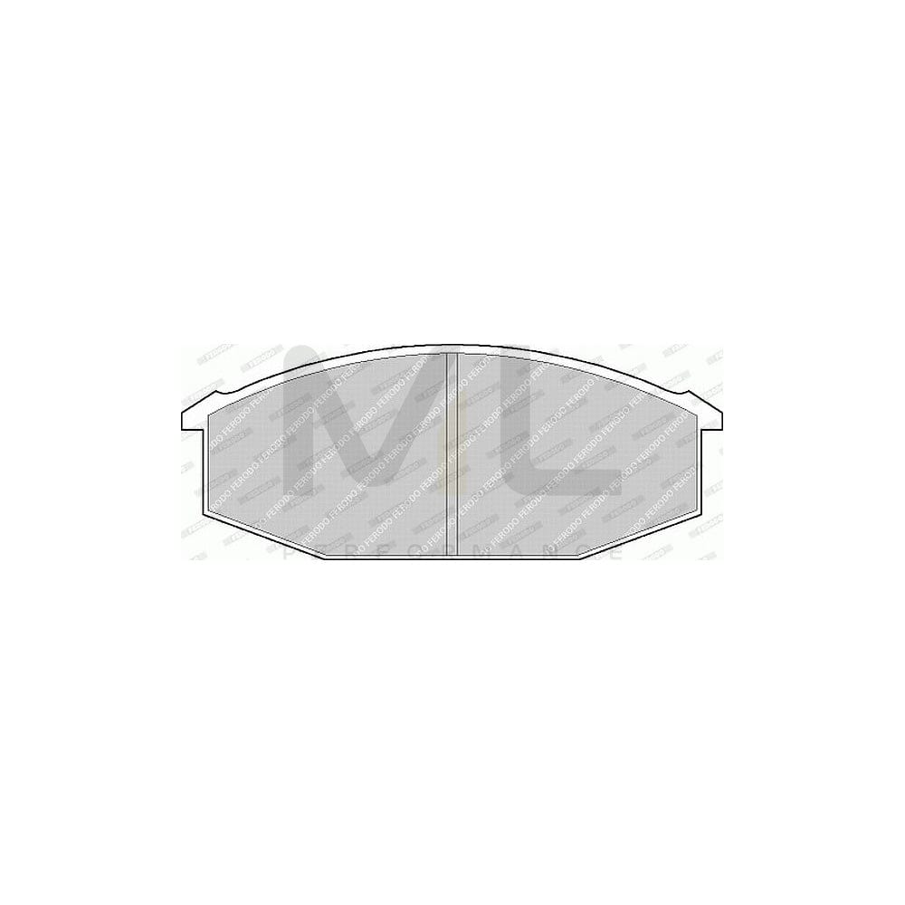 Ferodo Premier FVR215 Brake Pad Set Not Prepared for Wear Indicator