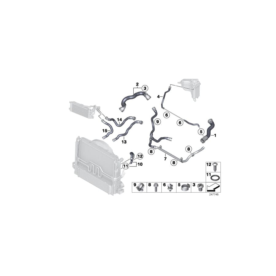Genuine BMW 17127612816 E89 Refrigerant Pipe (Inc. Z4 18i, Z4 20i & Z4 28i)