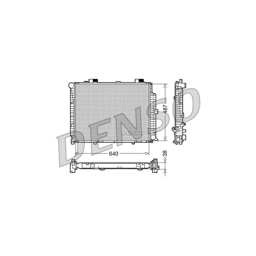 DENSO DRM17087 Engine Radiator Suitable for Mercedes-Benz E-Class