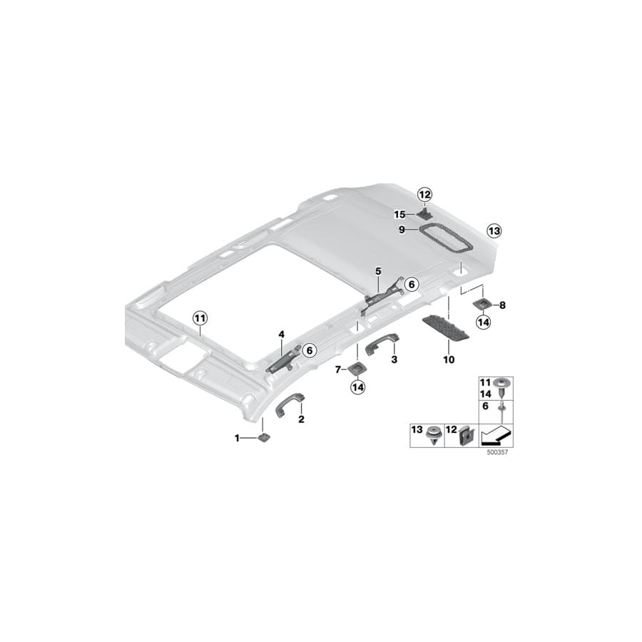 Genuine BMW 51447273785 F31 Cover, Mount, Partition Net, Front Left OYSTER (Inc. 330dX, 320d ed & 335dX)