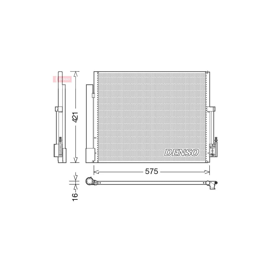 DENSO DCN20036 Air Conditioning Condenser for Opel Meriva B (S10)