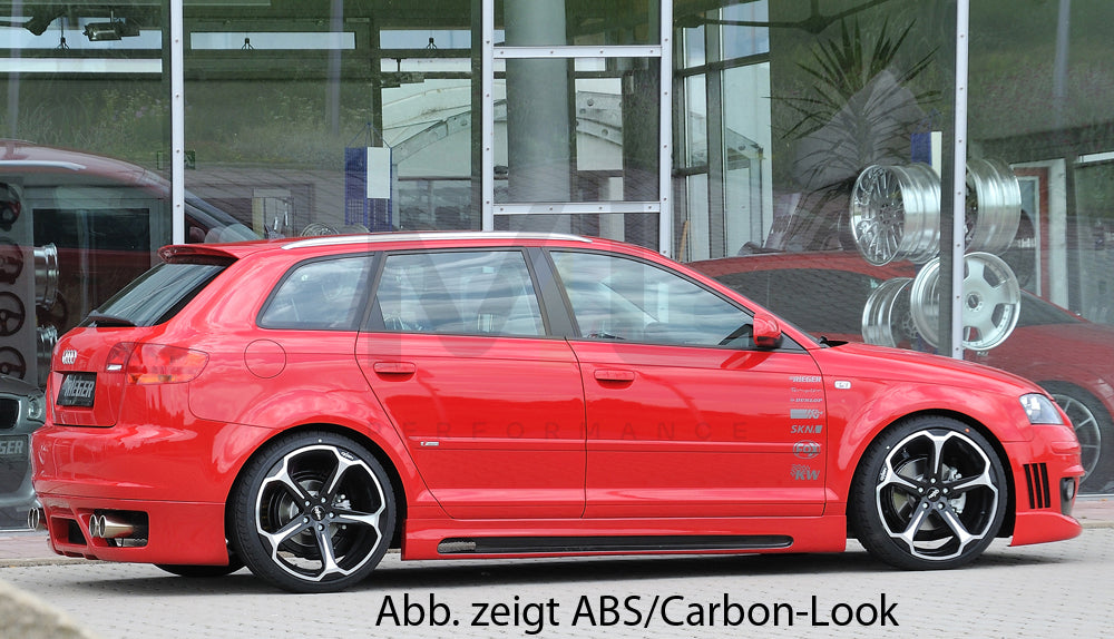 Rieger 00056740 Audi 8P A3 Side Skirt 6 | ML Performance UK Car Parts