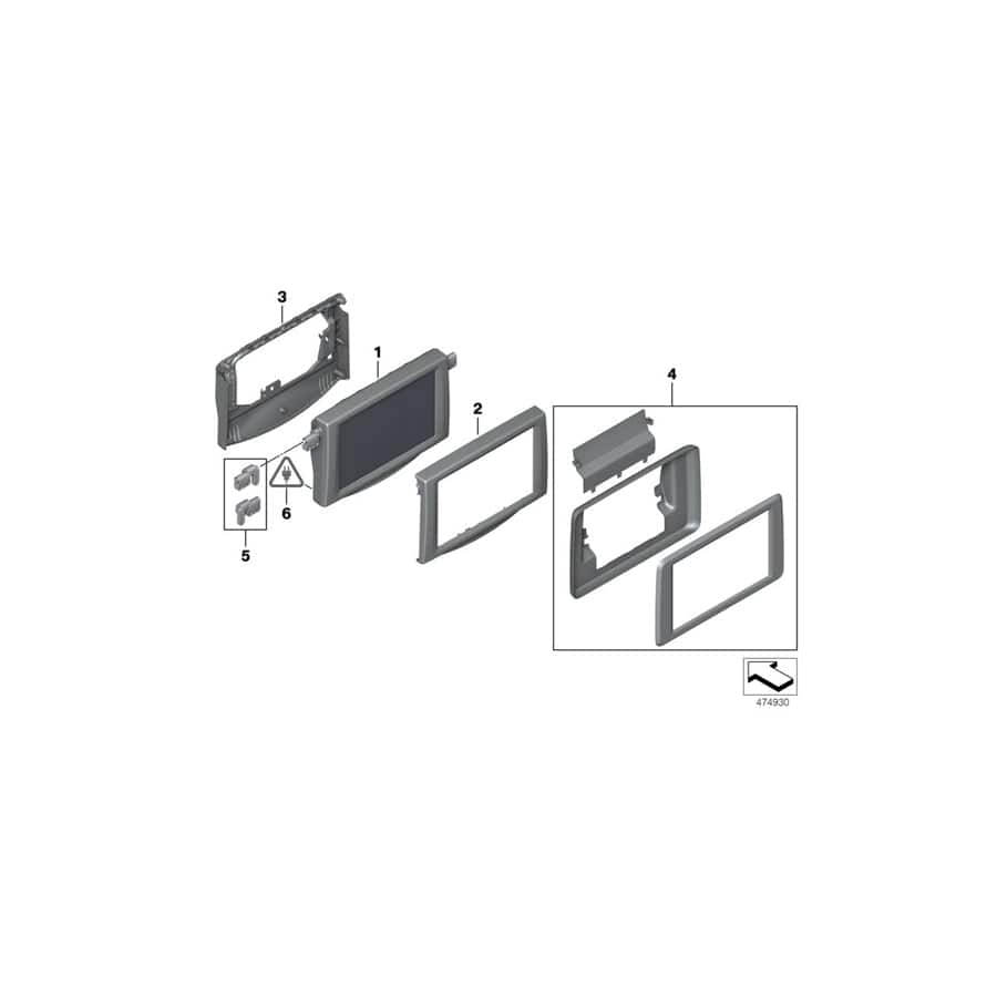 Genuine BMW 65509268706 F02 F01 F10 Rear Compartment Monitor 9,2" SCHWARZ (Inc. 530dX, 730Li & 535d)