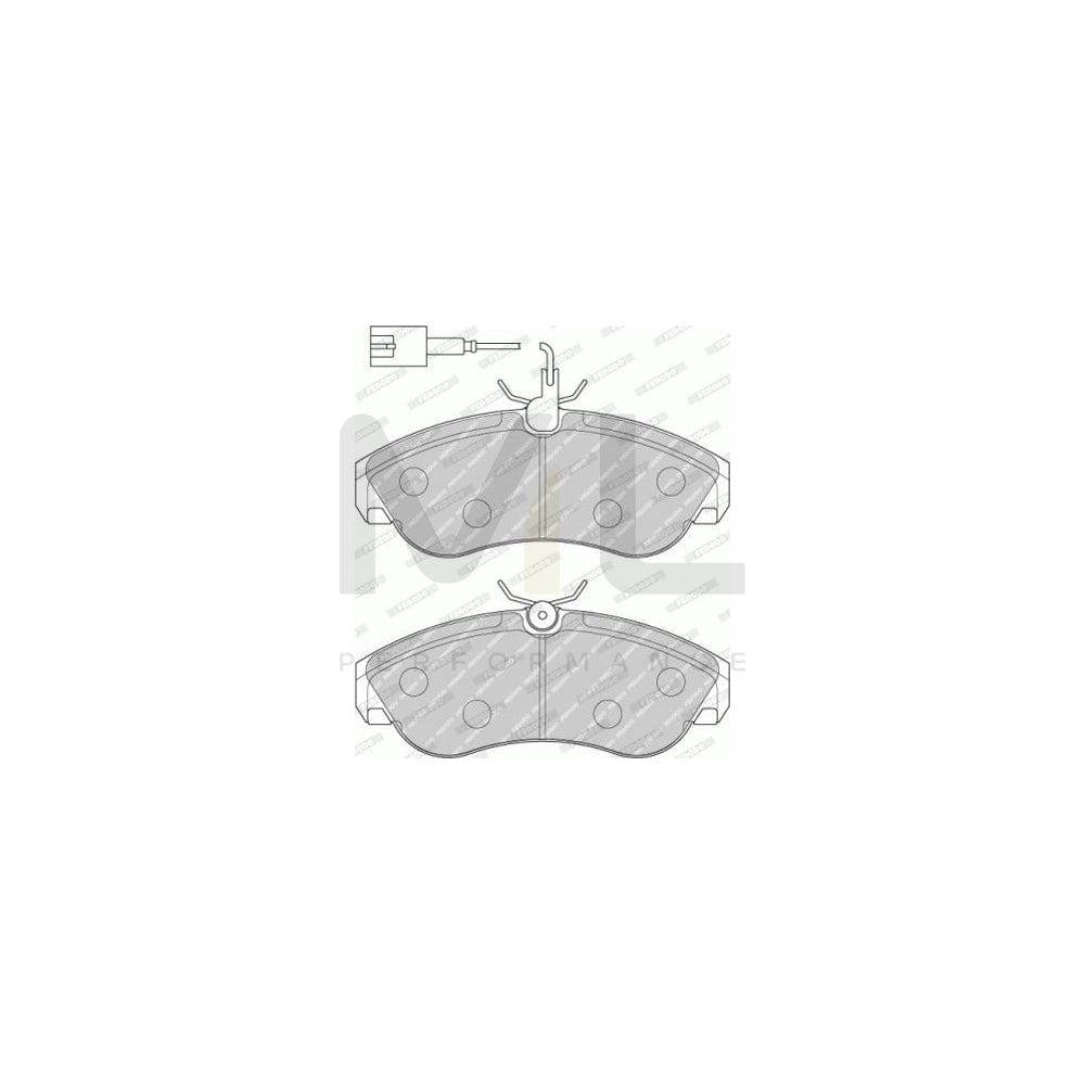 Ferodo Premier Eco Friction FVR1397 Brake Pad Set Incl. Wear Warning Contact, With Accessories