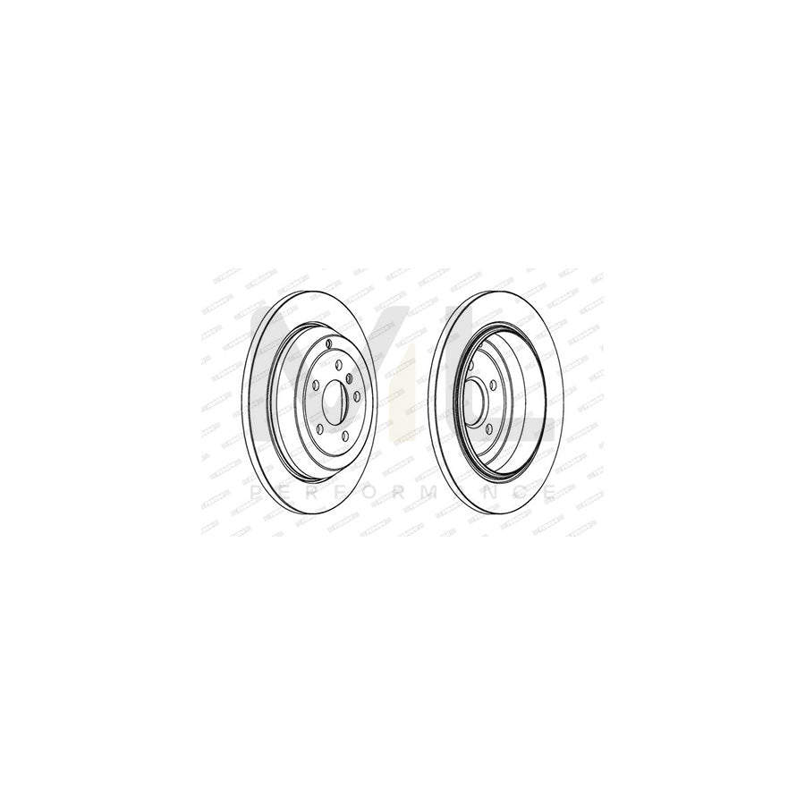 Ferodo Premier DDF1530 Brake Disc Solid, With Bolts/Screws - Pair