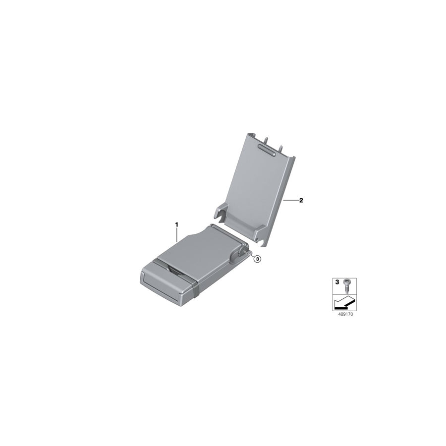 Genuine BMW 52209492995 G16 Center Arm Rest, Leather COGNAC (Inc. 840dX, M850iX & 840i)